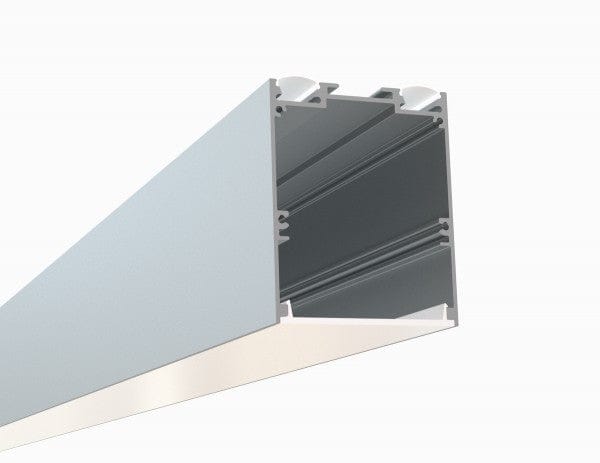 Alberko LED Channel - 550ASL - Up & Down Pendant Linear, 4 ft - Silver