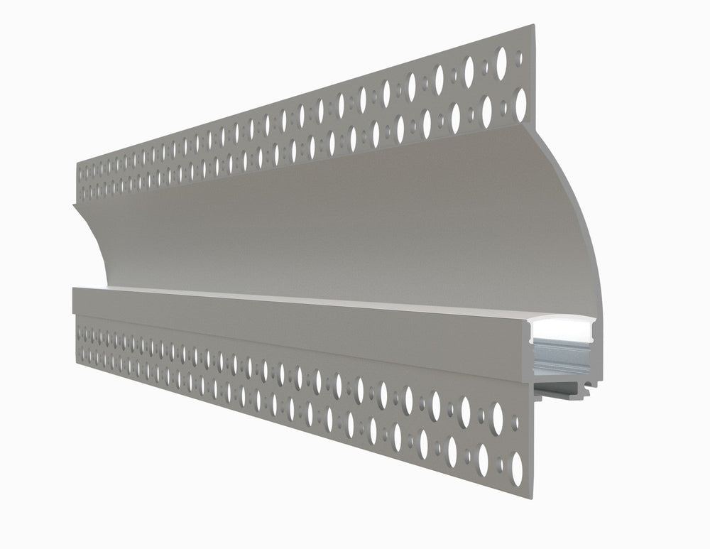 Alberko LED Channel - 660ASL - Trimless Mud-In, 8 ft - Silver - Note: Shipping is not available for this product. "Pick up only".