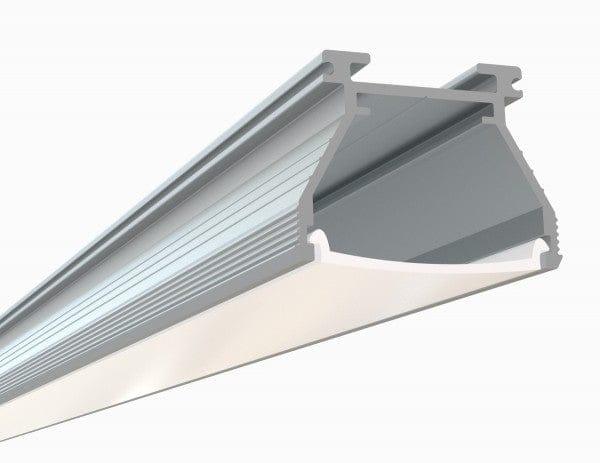 Alberko LED Channel - 701ASL - Surface, 4 ft - Silver