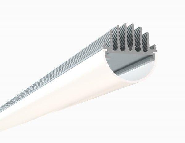 Alberko LED Channel - 858ASL - Round, 4 ft - Silver