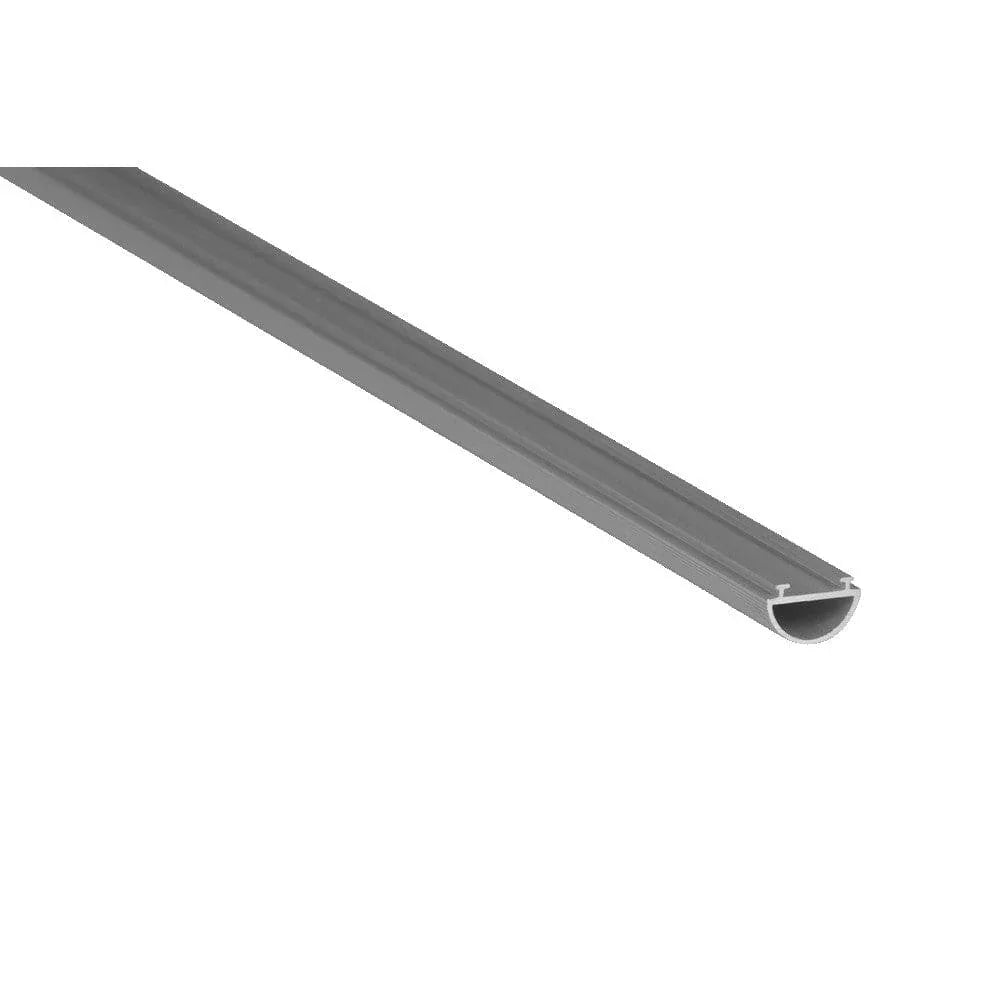 Alberko LED Channel - 956ASL - Round, 4 ft - Silver