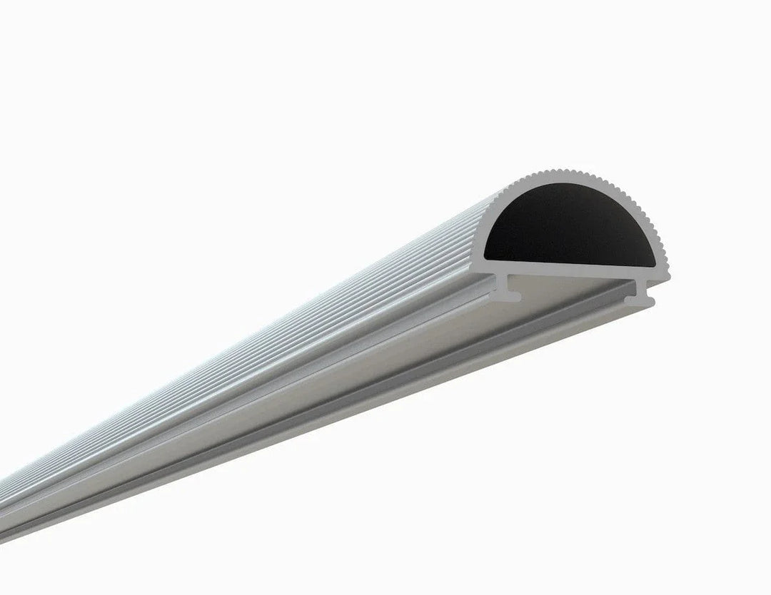 Alberko LED Channel - 956ASL - Round, 4 ft - Silver