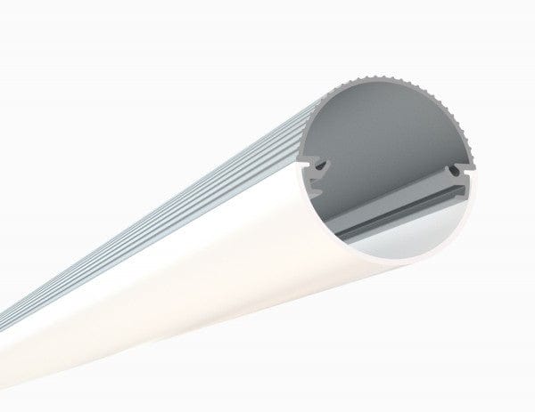 Alberko LED Channel - 959ASL - Round, 4 ft - Silver