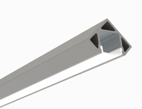 Alberko LED Channel - 965ASL - Corner Surface, 4 ft - Silver