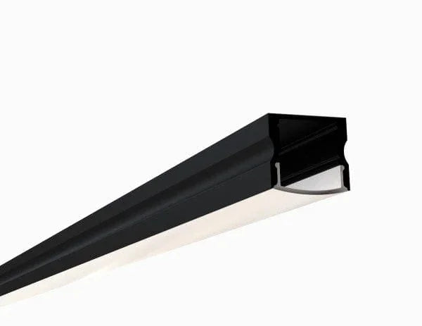 Alberko LED Channel - 971ASL-B - Surface, 8 ft - Black - Note: Shipping is not available for this product. "Pick up only".