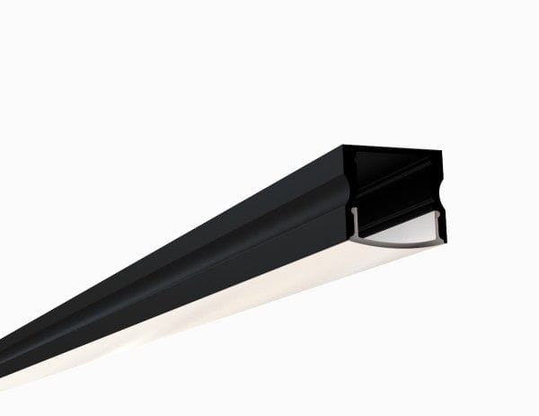 Alberko LED Channel - 971ASL-B - Surface, 8 ft - Black - Note: Shipping is not available for this product. "Pick up only".