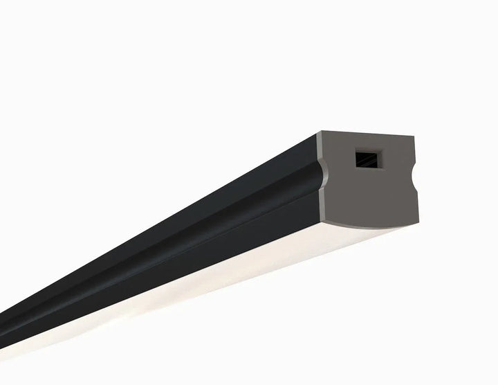 Alberko LED Channel - 971ASL-BB - Surface, 8 ft - Double Black - Note: Shipping is not available for this product. "Pick up only".