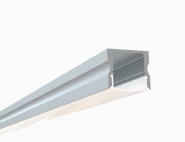 Alberko LED Channel - 971ASL - Slimline Surface, 8 ft - Silver - Note: Shipping is not available for this product. "Pick up only".