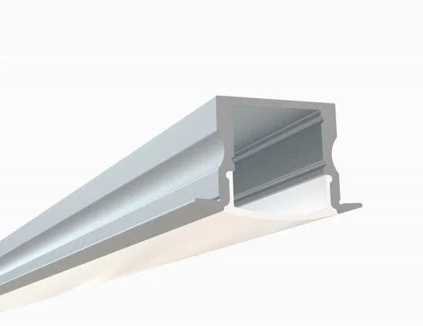 Alberko LED Channel - 972ASL - Recessed, 4 ft - Silver