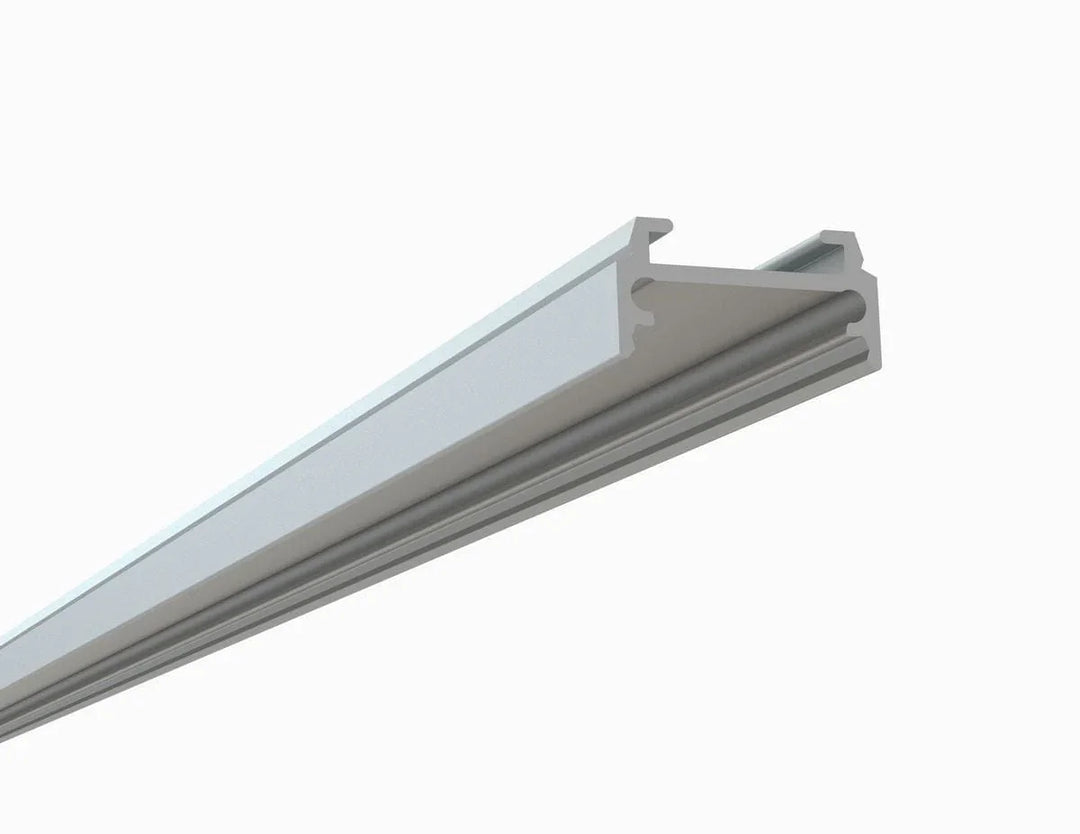 Alberko LED Channel - 975ASL - Slimline Square Surface, 8 ft - Silver - Note: Shipping is not available for this product. "Pick up only".