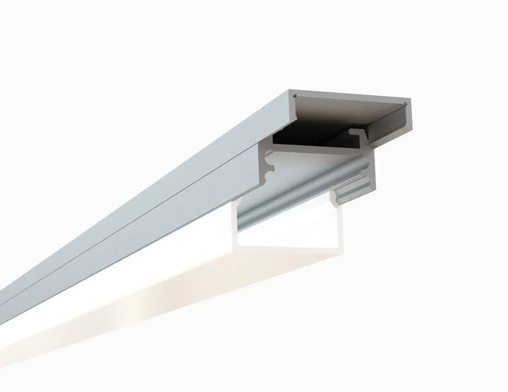 Alberko LED Channel - 975ASL - Slimline Square Surface, 8 ft - Silver - Note: Shipping is not available for this product. "Pick up only".