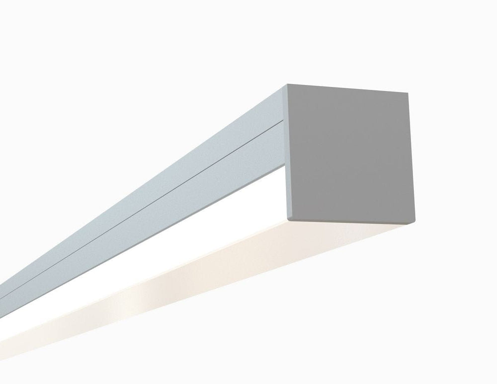 Alberko LED Channel - 975ASL - Slimline Square Surface, 8 ft - Silver - Note: Shipping is not available for this product. "Pick up only".