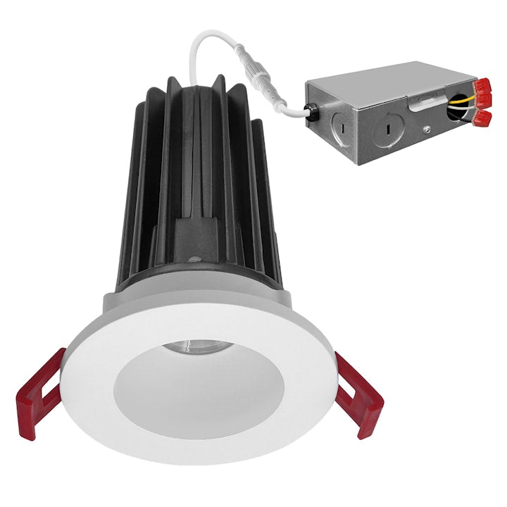 2" Smooth Downlight: SnapTrim-Line, 15W, 5CCT, 120-277V - White