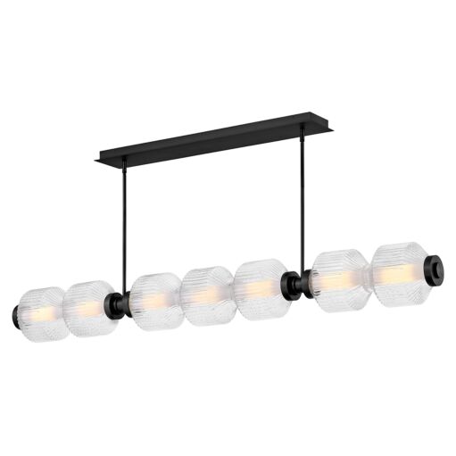 Reign FR41466BK  Large Seven Light LED Linear - Black