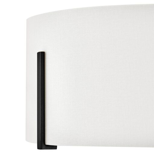 Halle 47571BK New Medium Semi-Flush Mount - Black