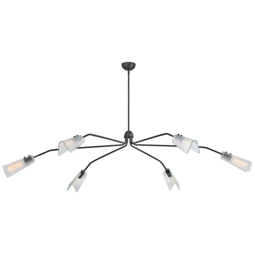 Altman 48306GMT  Extra Large Low Profile Chandelier - Gray