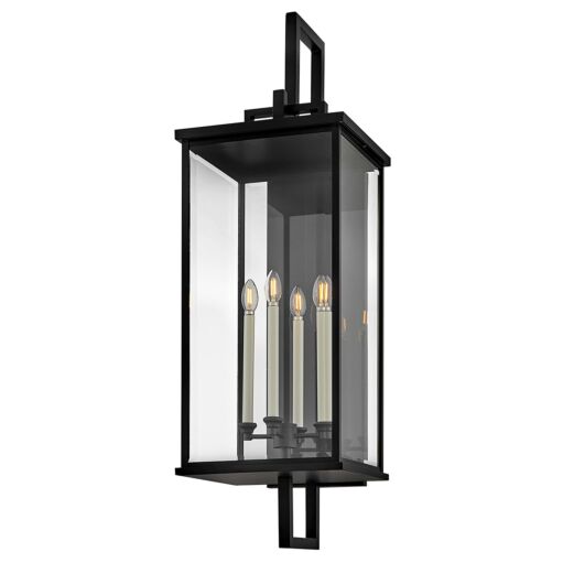 Weymouth 20019BK New Extra Large Wall Mount Lantern - Black