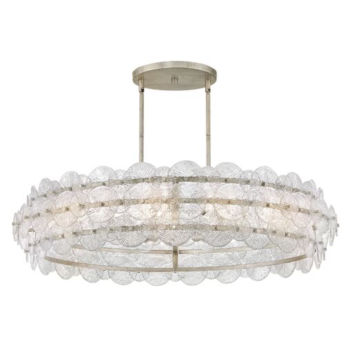 Rene FR30124GG New Large Drum Chandelier - Gray