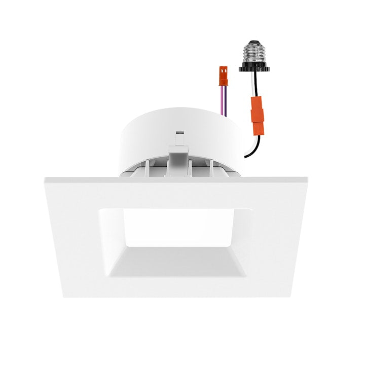 6" Square Retrofit Kit Downlight, 13W, 5CCT, 120-277V - White