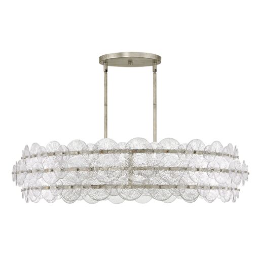 Rene FR30124GG New Large Drum Chandelier - Gray