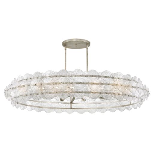 Rene FR30125GG  Extra Large Drum Chandelier - Gray