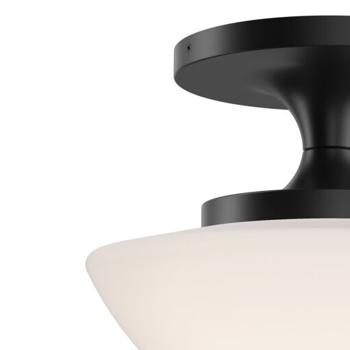 Knox 47813BK  Small Semi-Flush Mount - Black