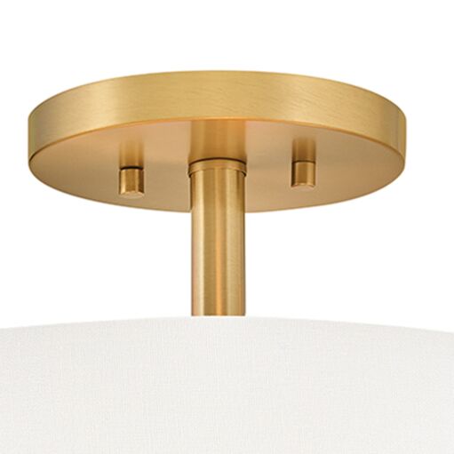 Halle 47571LCB  Medium Semi-Flush Mount - Bronze