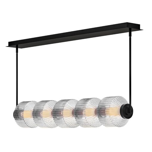 Reign FR41465BK  Medium Five Light LED Linear - Black