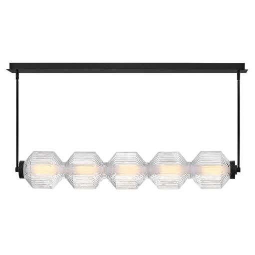 Reign FR41465BK  Medium Five Light LED Linear - Black