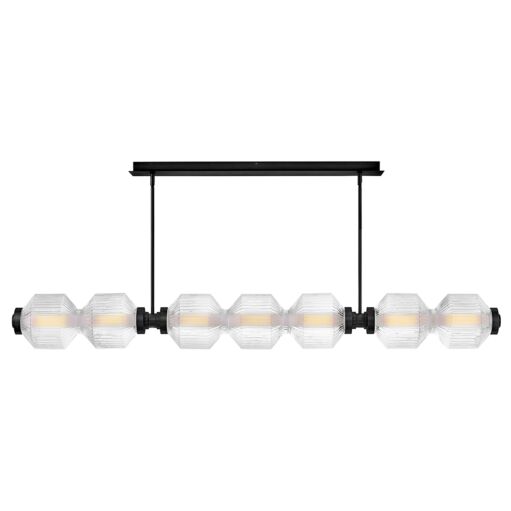 Reign FR41466BK  Large Seven Light LED Linear - Black