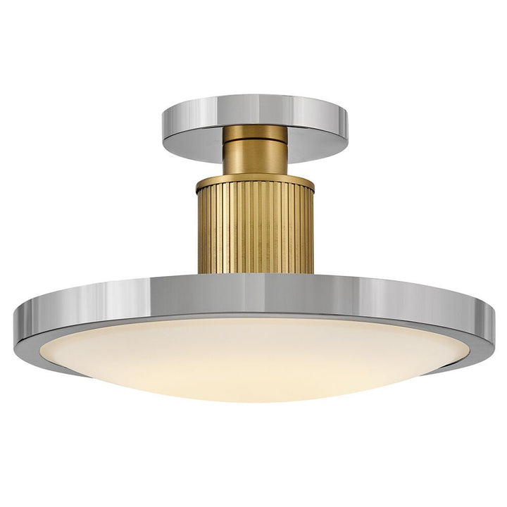 Kieran 47593PN-LCB  Medium Semi-Flush Mount - Gray