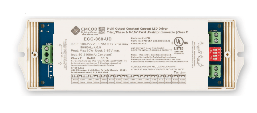 Emcod ECC-020-UD-ECC Series 20W -Constant Current Driver