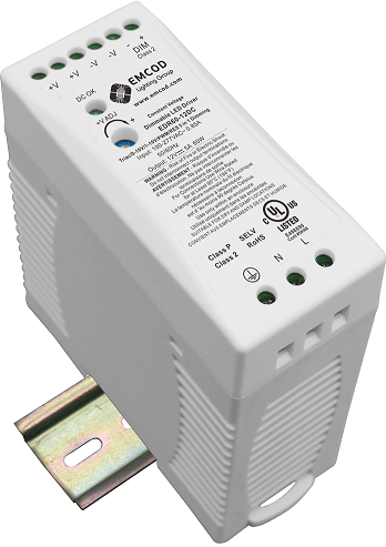 Emcod EDR60-24DC-24V EDR Series 60W -DIN RAIL LED DRIVER