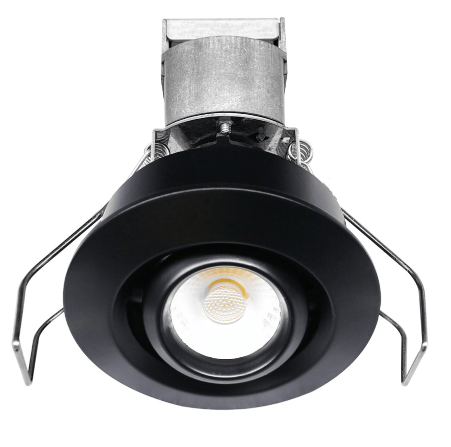 Envision LED 1" LV Round Gimbal Downlight: Mini-Line 6W - Black