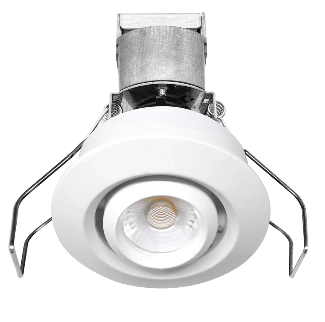 Envision LED 1" LV Round Gimbal Downlight: Mini-Line 6W - White