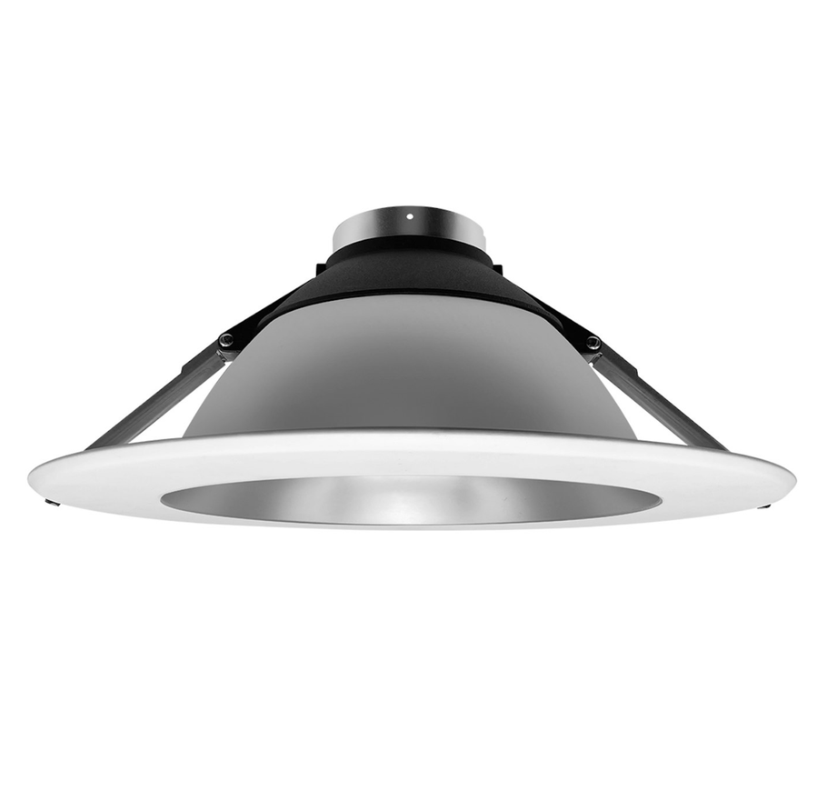 Envision LED 10" CADM: Clear-Spectacle Haze Reflector/White Trim