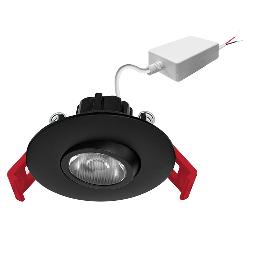 Envision LED 2" Smooth Gimbal Downlight: LV-Line 5W - Black