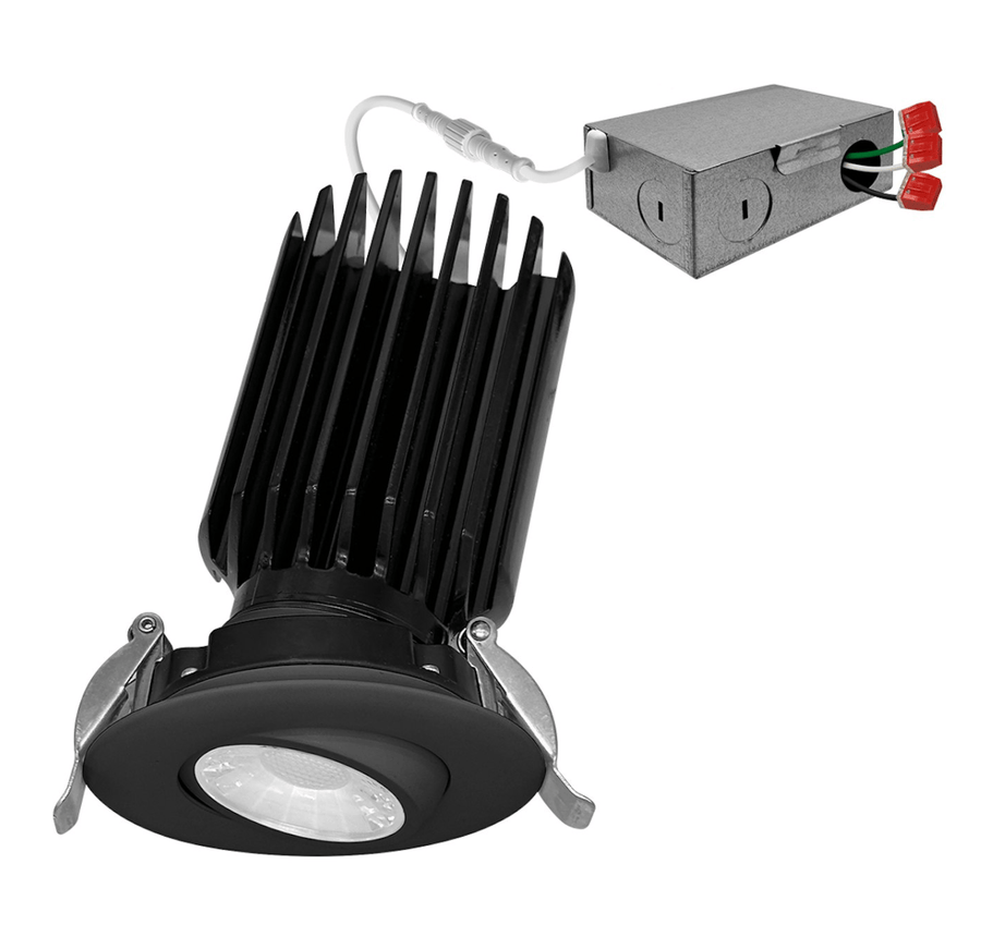 Envision LED 3" Gimbal Downlight: SnapTrim-Line 5-CCT Select 12W - Black