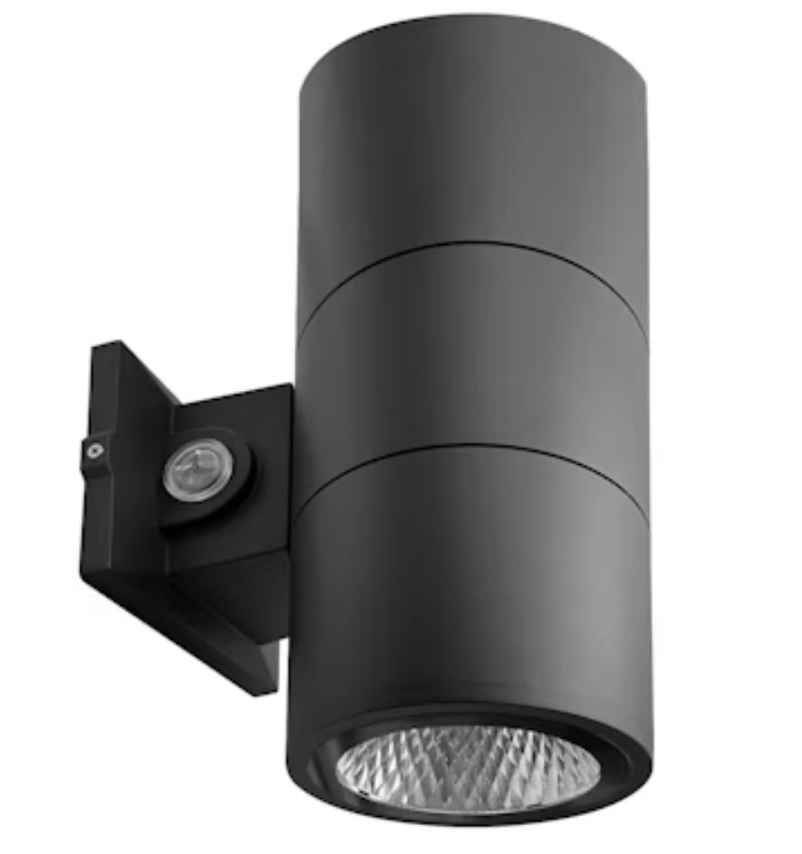Envision LED 4" Cylinder Up and/or Down Light: ARCY-Line, 3-CCT & 3-Power Select w/ Photocell 20W/16W/12W - Black