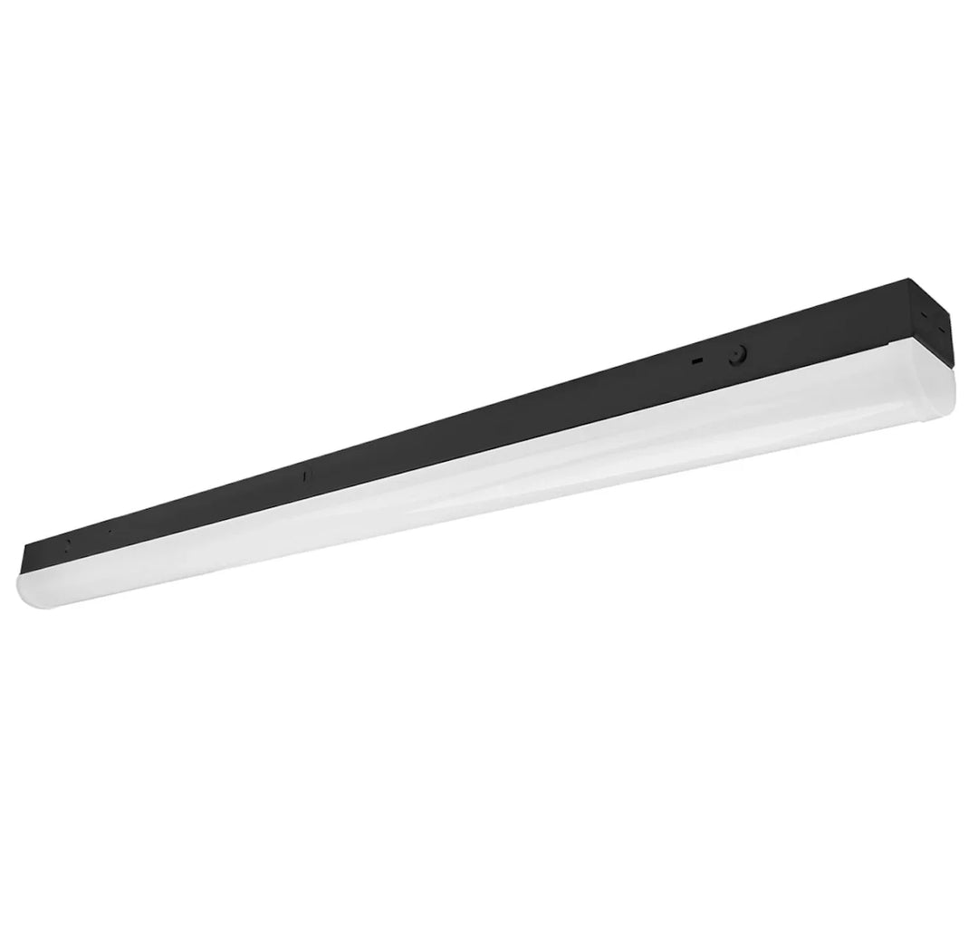 Envision LED 4 FT Round Strip: 4-CCT & 3-Power Selectable 40W/30W/20W - Black