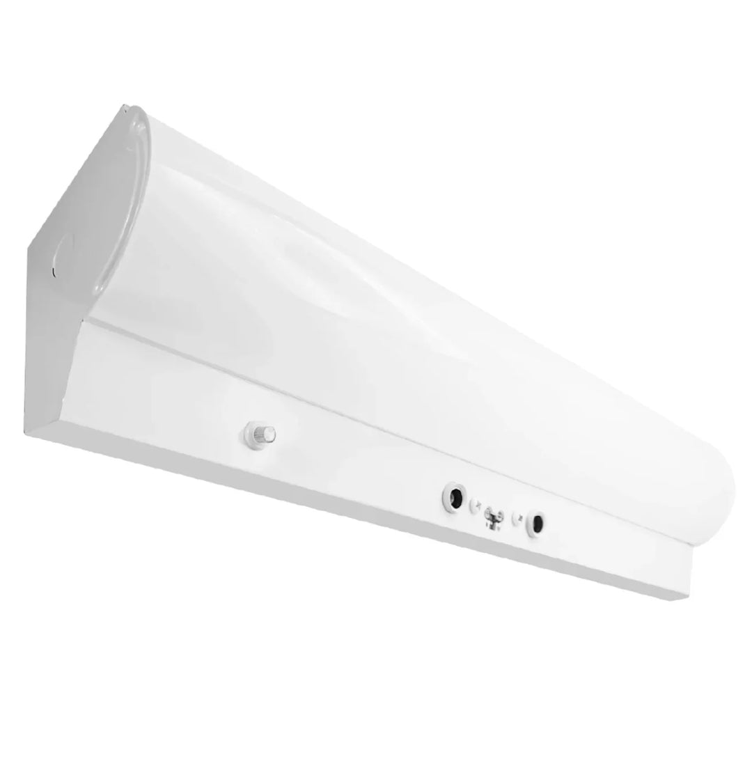 Envision LED 4' Linear Corner Strip Fixture, 5-CCT Selectable, 50W/40W/30W - White