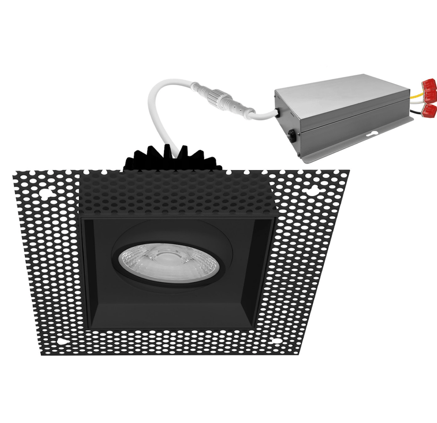 Envision LED 4" Multiple: Trimless Single Head 5-CCT Selectable 15W - Black