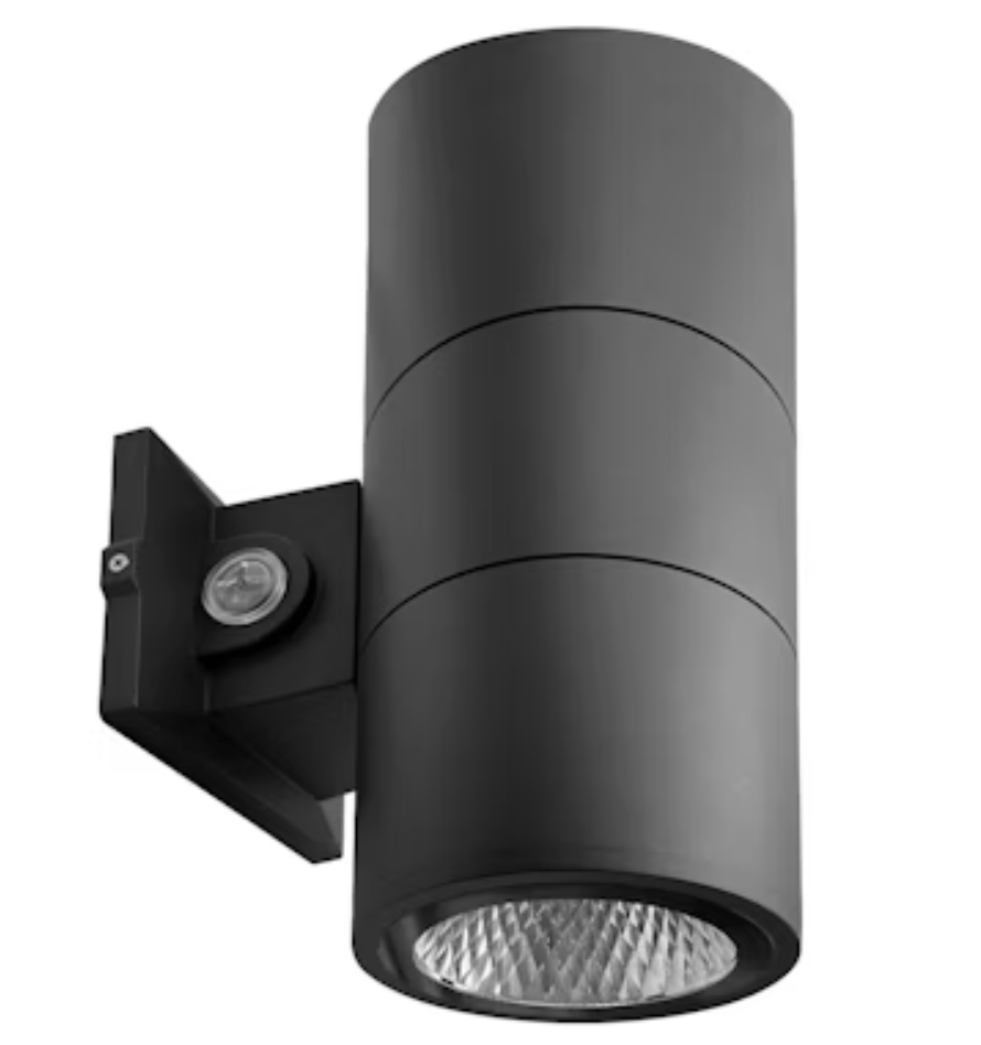 Envision LED 6" Cylinder Up and/or Down Light: ARCY-Line, 3-CCT & 3-Power Select w/ Photocell 35W/29W/22W - Black