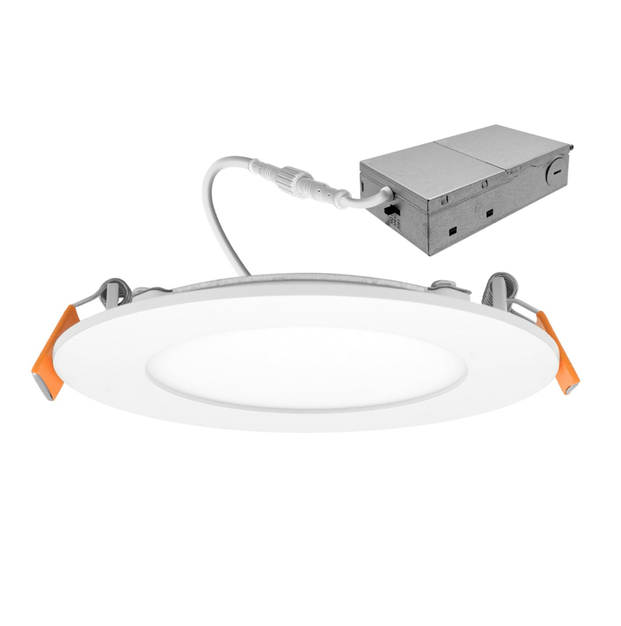 Envision LED 6" EcoValue Slim Panel Wafer Downlights, 12W - White