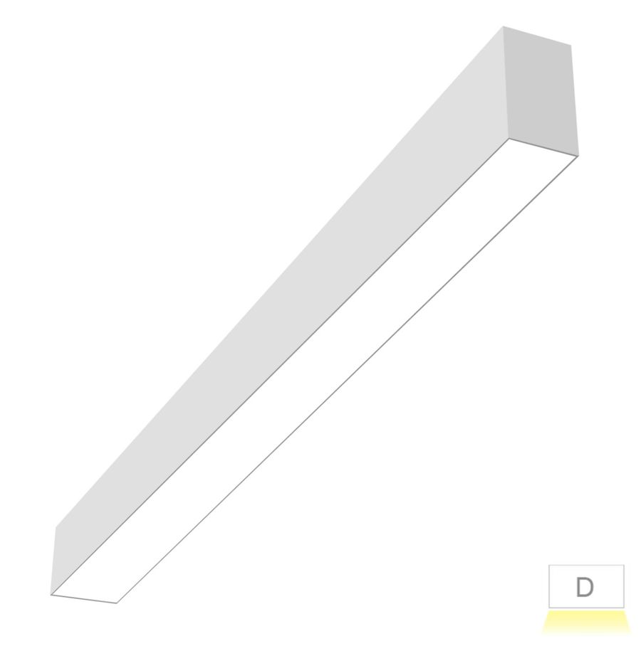 Envision LED ARCY-LINE: 8' Architectural Linear Downlight T-Bar - White
