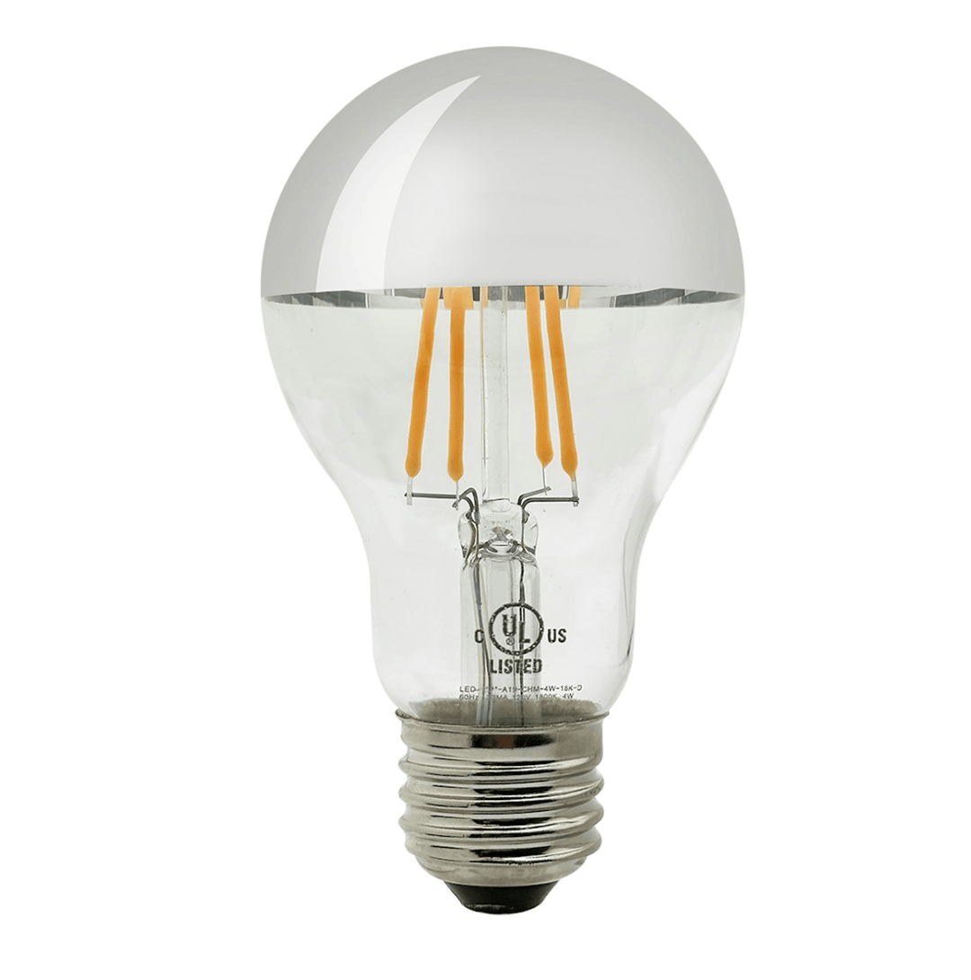Envision LED Filament A19 Half Mirror, 4W - 18K