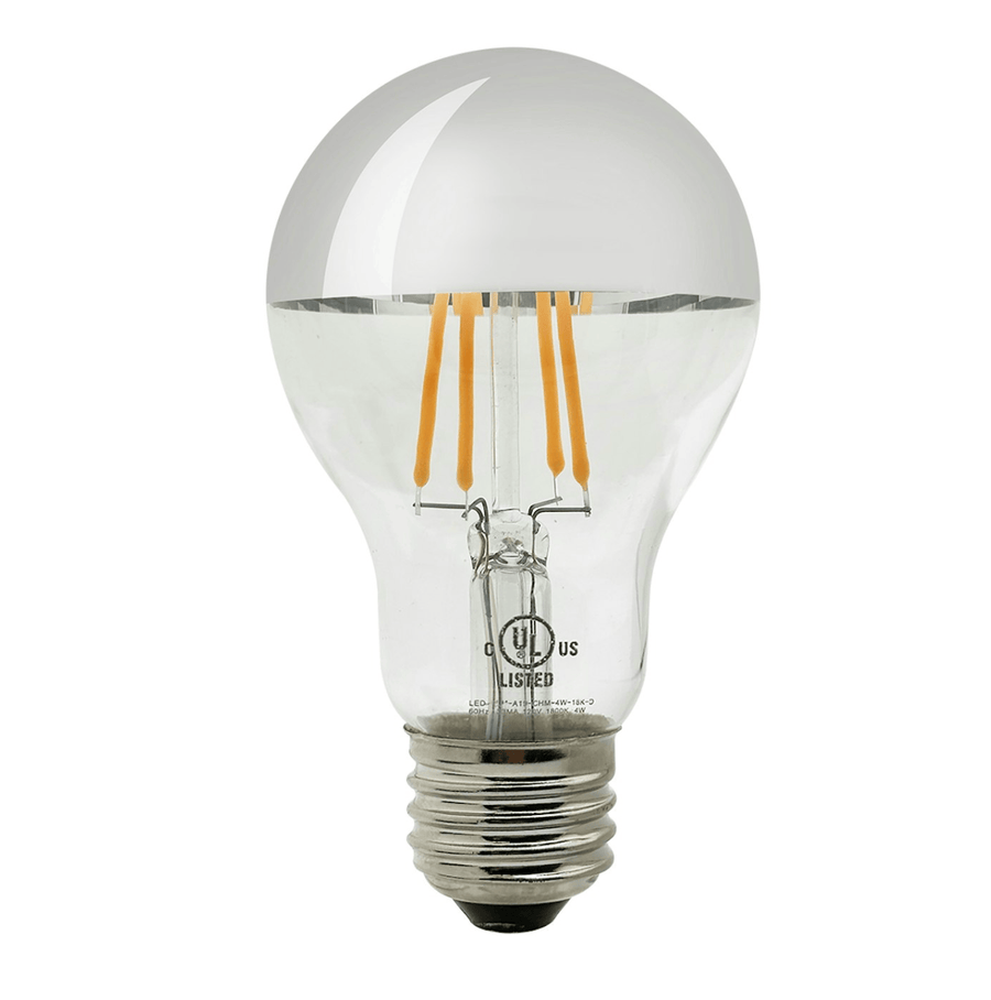 Envision LED Filament A19 Half Mirror, 4W - 18K