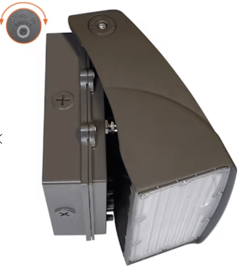 Envision LED Full Cut Off Wall Packs Adjustable: AFC-Line, 3-CCT & 3-Power Select 50W/40W/30W - Bronze