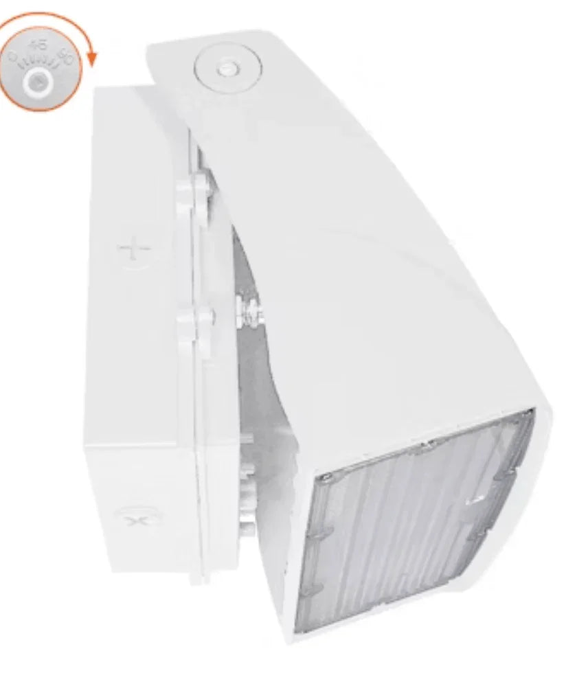Envision LED Full Cut Off Wall Packs Adjustable: AFC-Line, 3-CCT & 3-Power Select 80W/70W/60W - White
