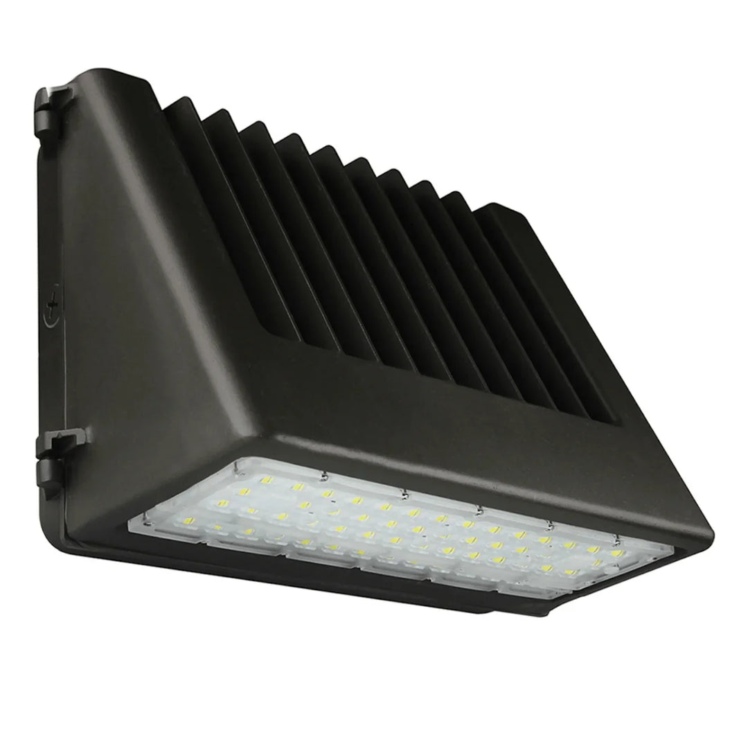Envision LED Full-Cutoff Wall Pack: FC-Line 3-CCT & 5-Power Select w/ Photocell, High Voltage 277V-480V - Bronze
